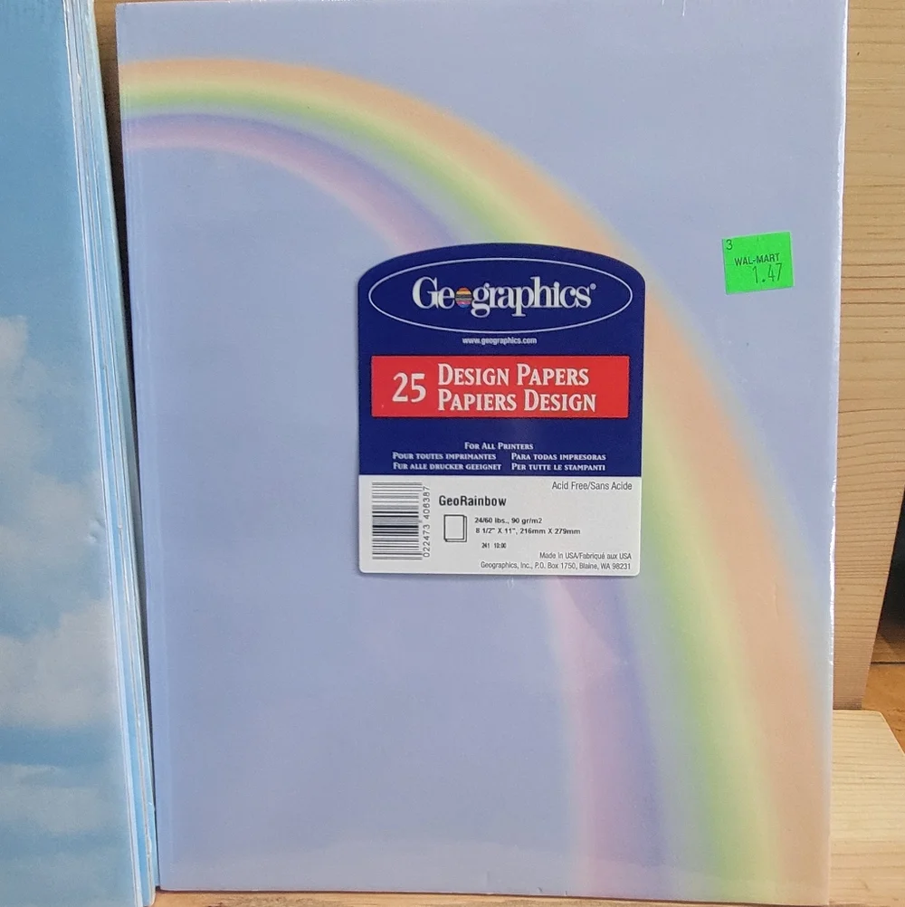 7 Packs Geographics Decorative Paper